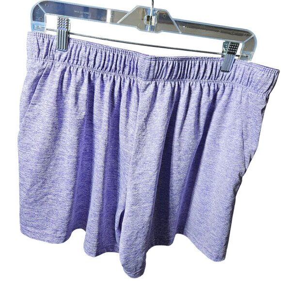 Liberty Pro Mens XL Purple Athletic Shorts With Zipper Pockets & Elastic Waistba - Picture 2 of 4